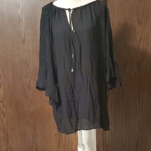 Anne Cole Black Swim Cover Size XL